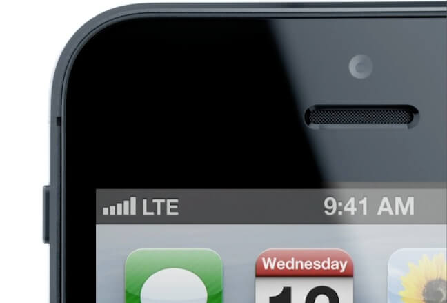Работает ли LTE на iPhone 5? Фото.