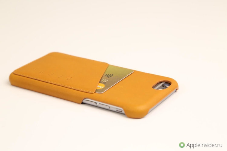 Mujjo Leather Wallet Case — кожаная защита для вашего iPhone 6. Фото.