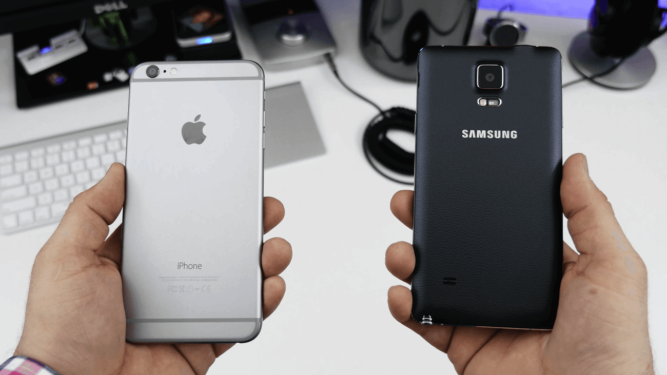 iPhone 6 Plus и Galaxy Note 4 iPhone 6 Plus и Galaxy Note 4