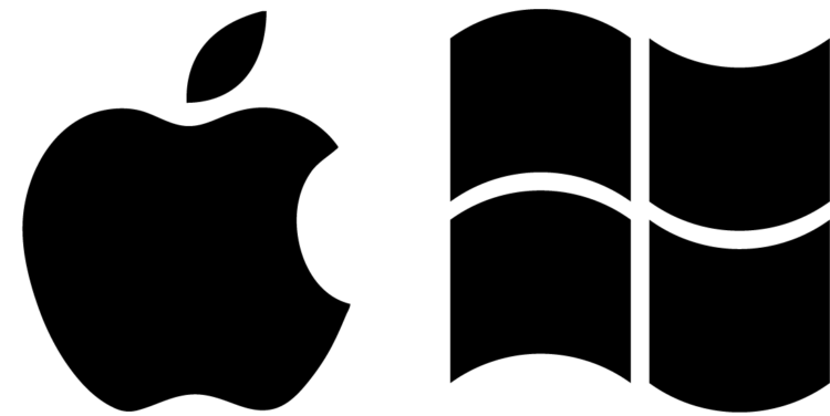 Логотипы Apple и Microsoft Логотипы Apple и Microsoft