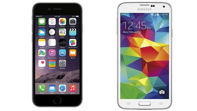 iPhone 6 и Galaxy S5 iPhone 6 и Galaxy S5
