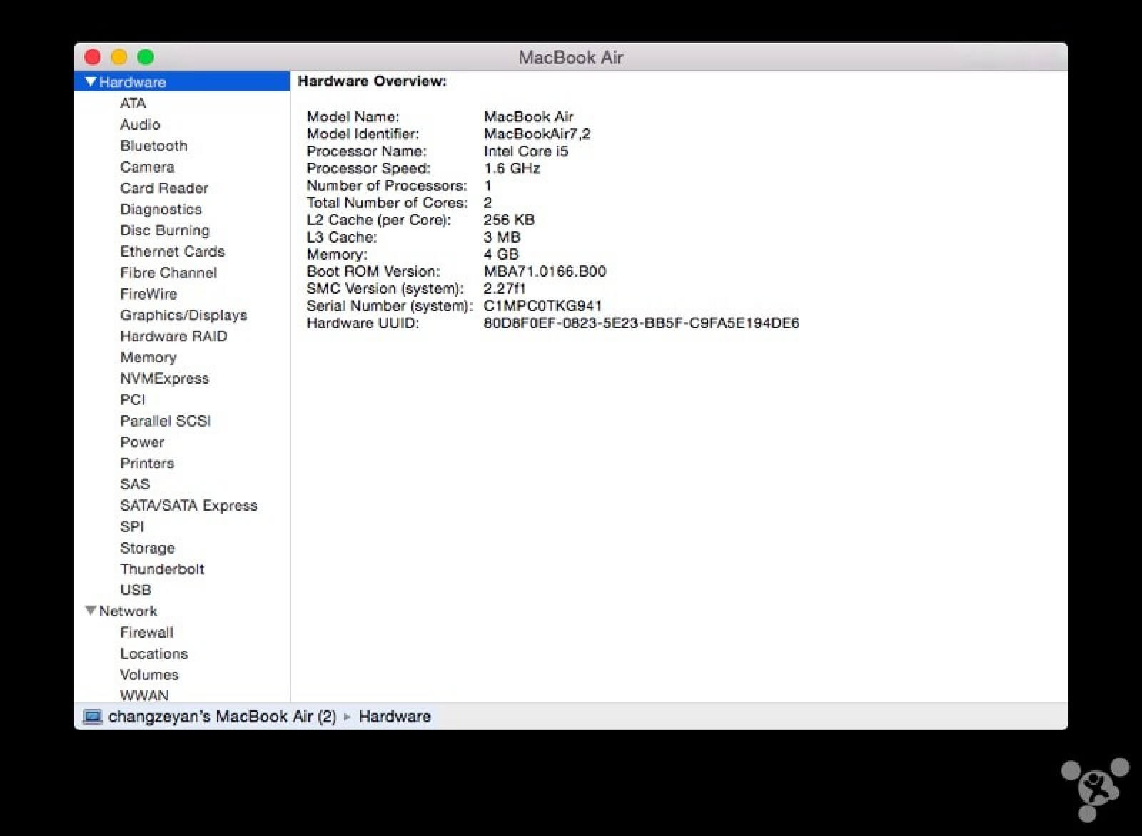 macbookairsysteminfo macbookairsysteminfo