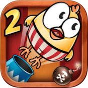 Drop The Chicken 2 — еще 100 уровней с очаровательным цыпленком. Фото.