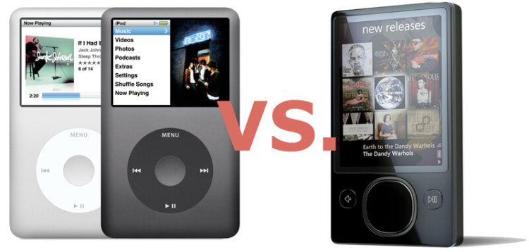 Слон и моська: как iPod Microsoft подставил. Фото.