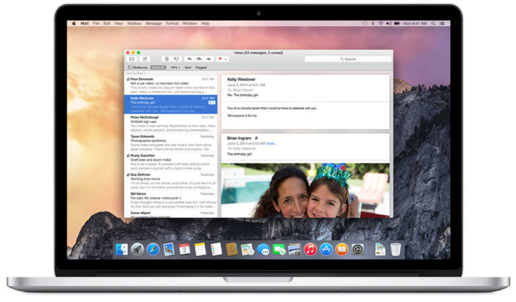Проблемы с почтой в OS X 10.10.4? Есть решение. Фото.