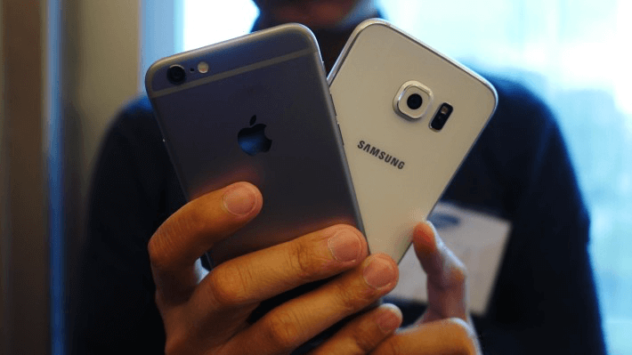 iPhone оставляет смартфоны Samsung позади. Фото.