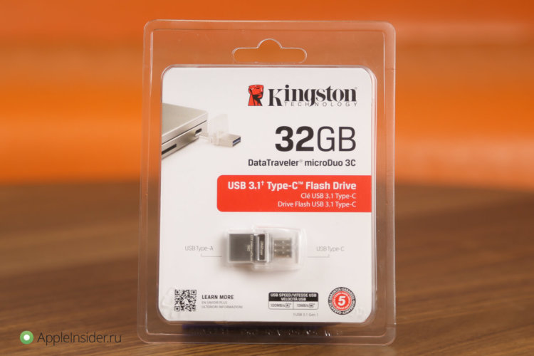 Встречайте: flash-карта с USB Type-C от Kingston. Фото.