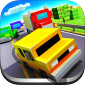 Blocky Highway — Crossy Road с позиции водителей. Фото.