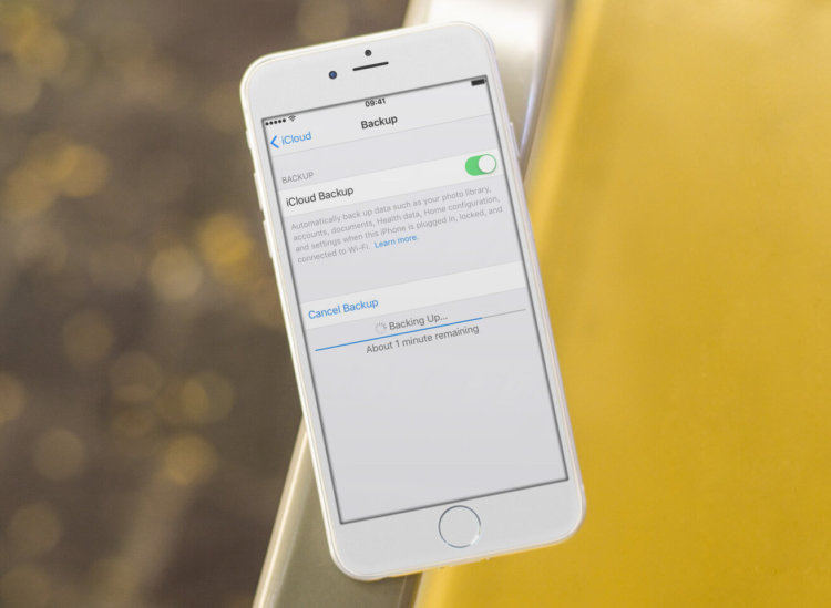 Не можете создать резервную копию в iCloud? Есть решение. Фото.