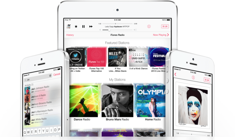 iTunes Radio перестанет быть бесплатным. Фото.