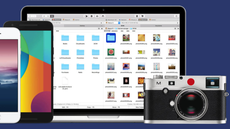 Commander One — всех каталогов начальник и по файлам командир. Фото.