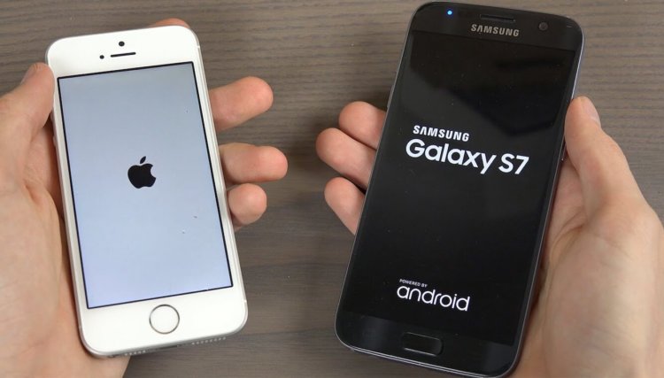 iPhone SE «уничтожил» Samsung Galaxy S7 в бенчмарк-тесте. Фото.