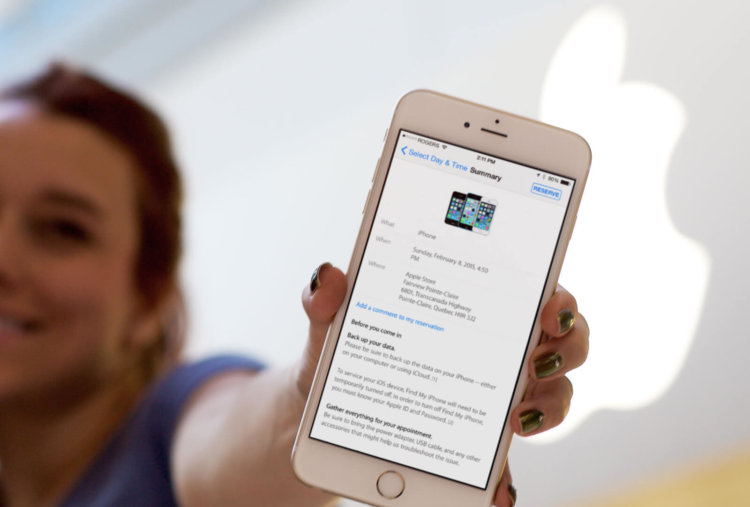 [iOS] Записываемся в Genius Bar c iPhone и iPad. Фото.