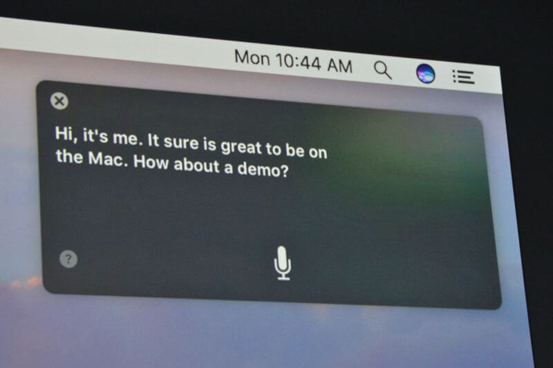 Apple представила macOS Sierra с интегрированным ассистентом Siri. Apple представила macOS Sierra с интегрированным ассистентом Siri. Фото.