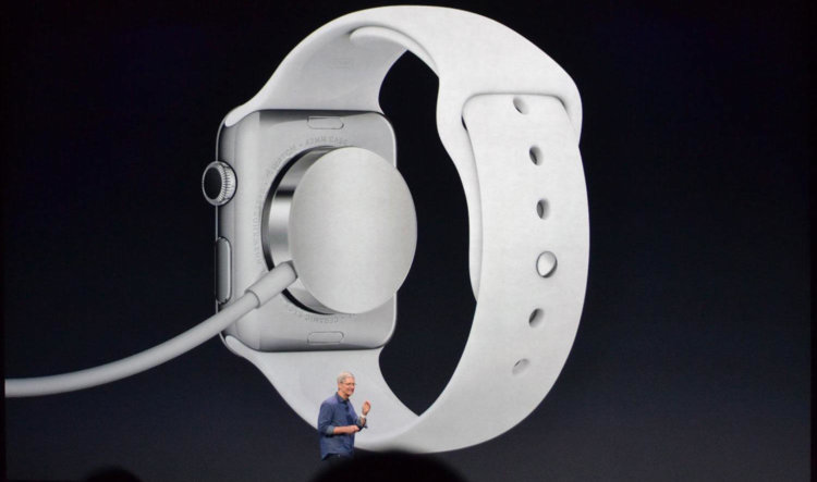 Apple Watch на зарядке