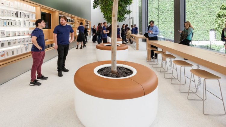 Удивительное в дизайне нового Apple Store в Сан-Франциско. Фото.