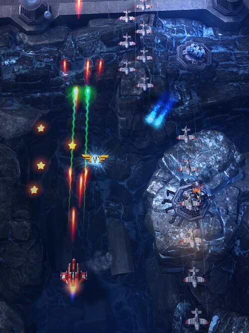 Sky Force Reloaded — переосмысление легендарной игры. Sky Force Reloaded — переосмысление легендарной игры. Фото.