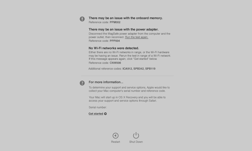 Как пользоваться программой «Диагностика Apple». Как пользоваться программой «Диагностика Apple». Фото.