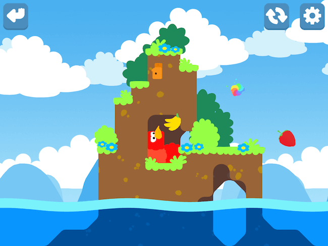 Snakebird — головоломка с высоким уровнем крутости. Snakebird — головоломка с высоким уровнем крутости. Фото.
