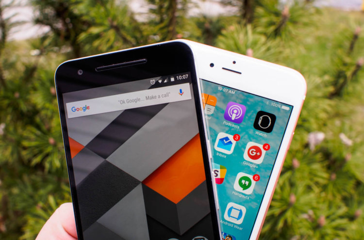 iPhone и Nexus