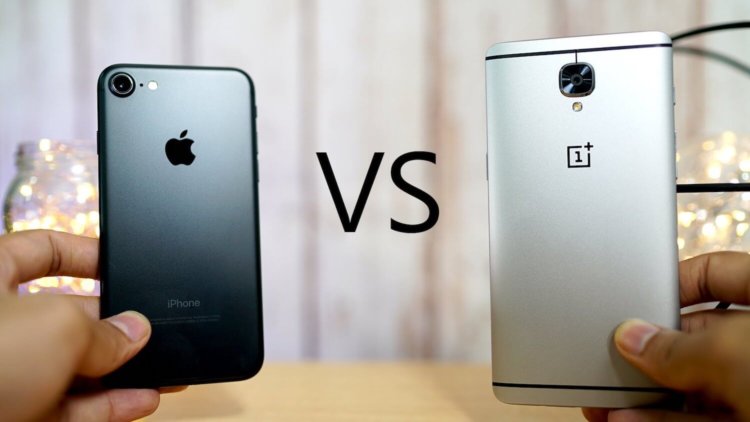 iPhone 7 против OnePlus 3: когда 6 ГБ оперативной памяти не главное. Фото.
