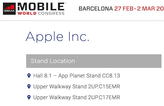 Apple впервые примет участие в MWC. Apple впервые примет участие в MWC. Фото.