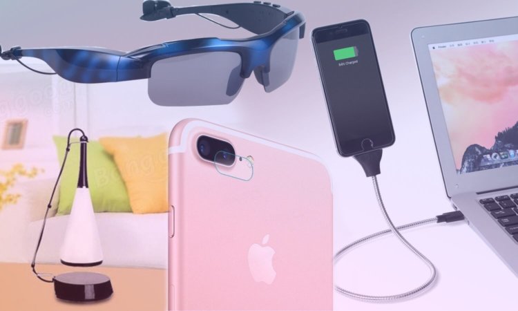 Из Китая с любовью: лампа-колонка, очки-наушники и джойстик для iPad. Фото.