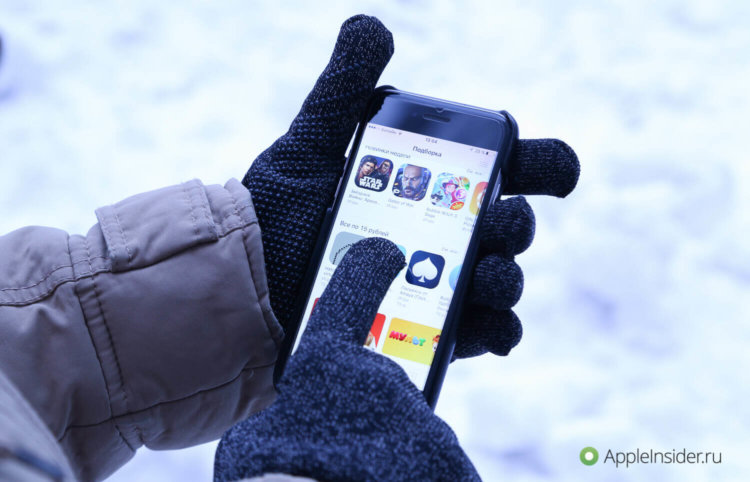 Эти перчатки пригодятся каждому владельцу iPhone в России. Эти перчатки пригодятся каждому владельцу iPhone в России. Фото.