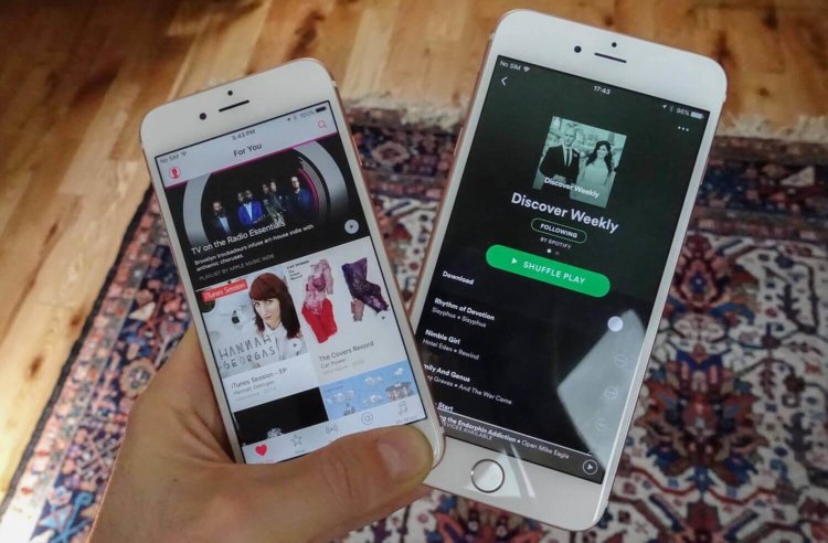 Apple Music одержал первую важную победу над Spotify. Фото.