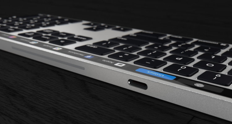 Apple запатентовалаTouch Bar для внешней клавиатуры. Фото.