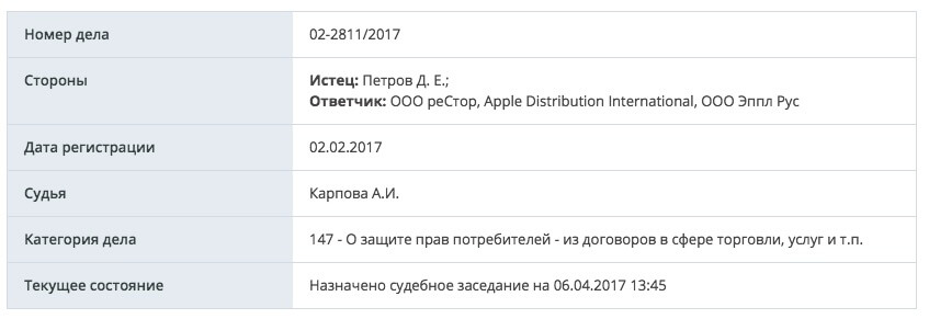 Россиянин пока не смог победить Apple в суде. Россиянин пока не смог победить Apple в суде. Фото.
