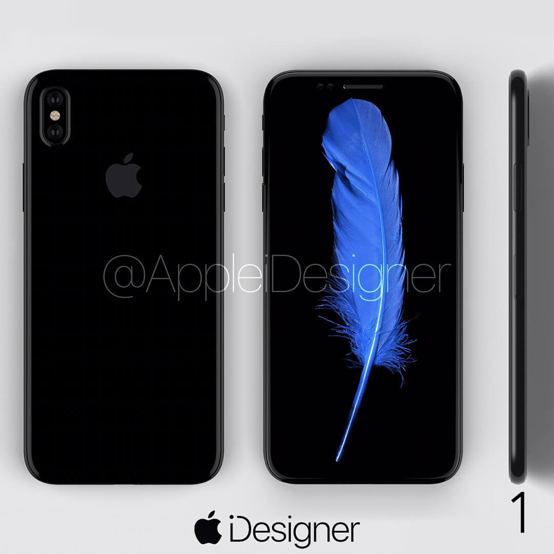 Рендеры iPhone 8 начинают выглядеть реалистично. Рендеры iPhone 8 начинают выглядеть реалистично. Фото.