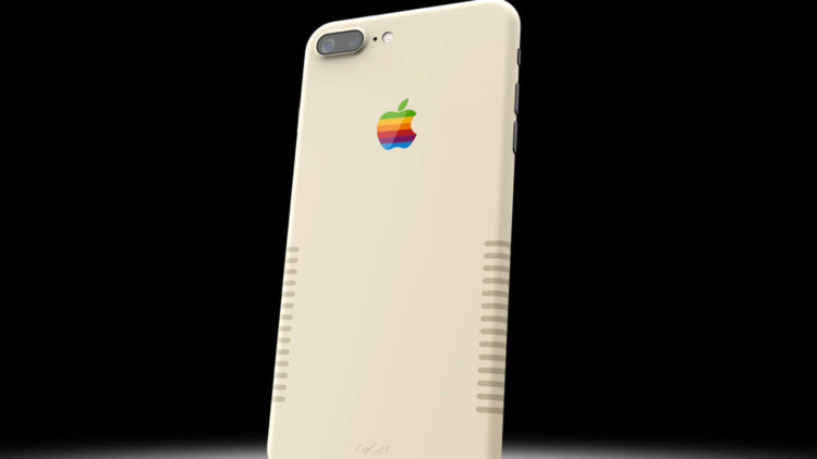 Новые iPhone и MacBook отлично выглядят в ретро-стиле. Новые iPhone и MacBook отлично выглядят в ретро-стиле. Фото.