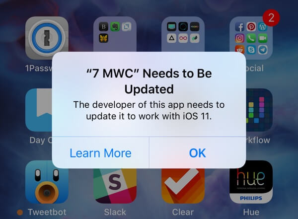 Apple прекратила поддержку 32-битных приложений в iOS 11. Apple прекратила поддержку 32-битных приложений в iOS 11. Фото.