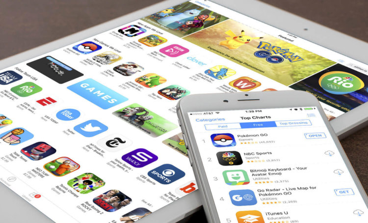 Apple продвигает свои приложения с помощью рекламы в App Store. Фото.