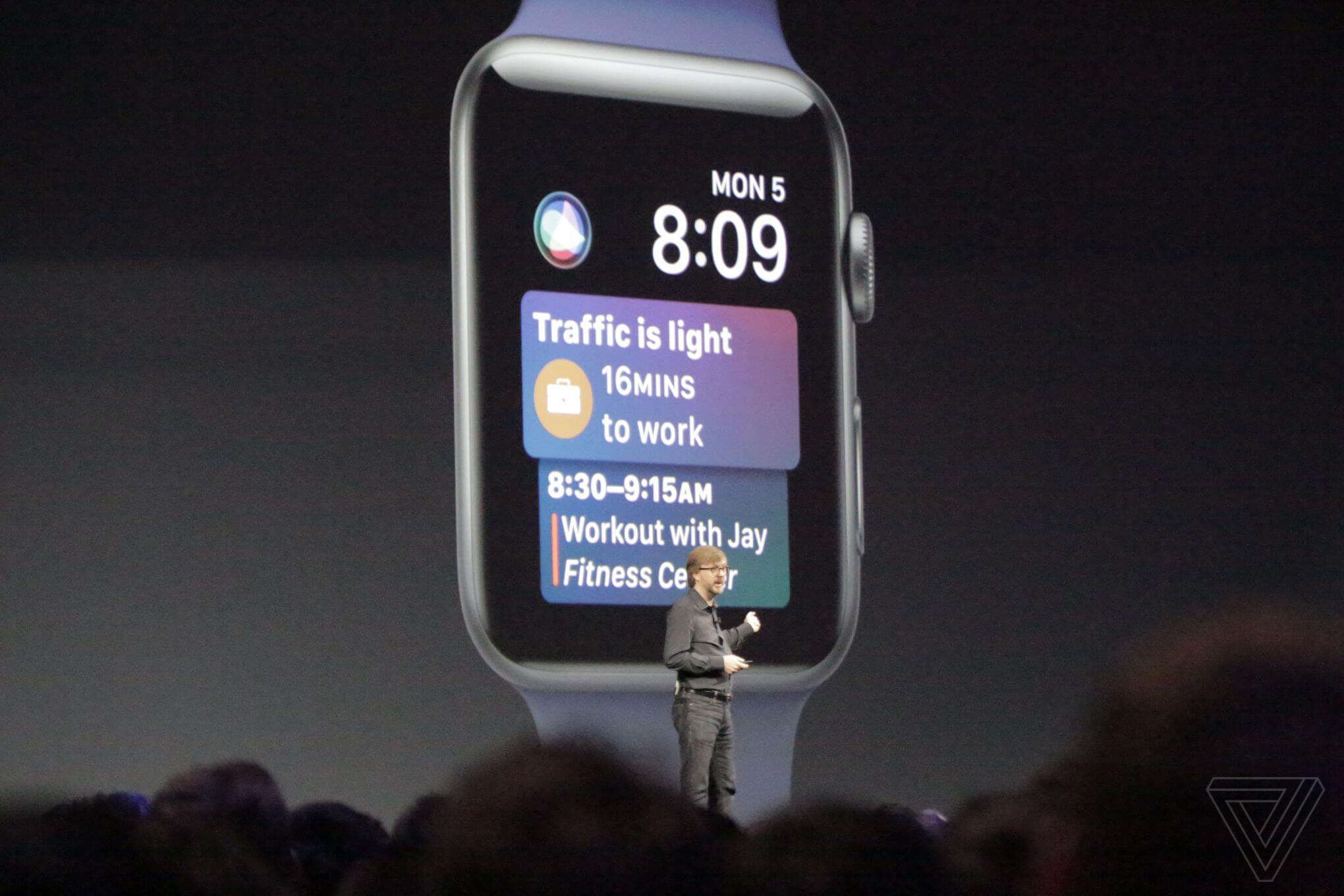 На WWDC 2017 представили WatchOS 4. На WWDC 2017 представили WatchOS 4. Фото.