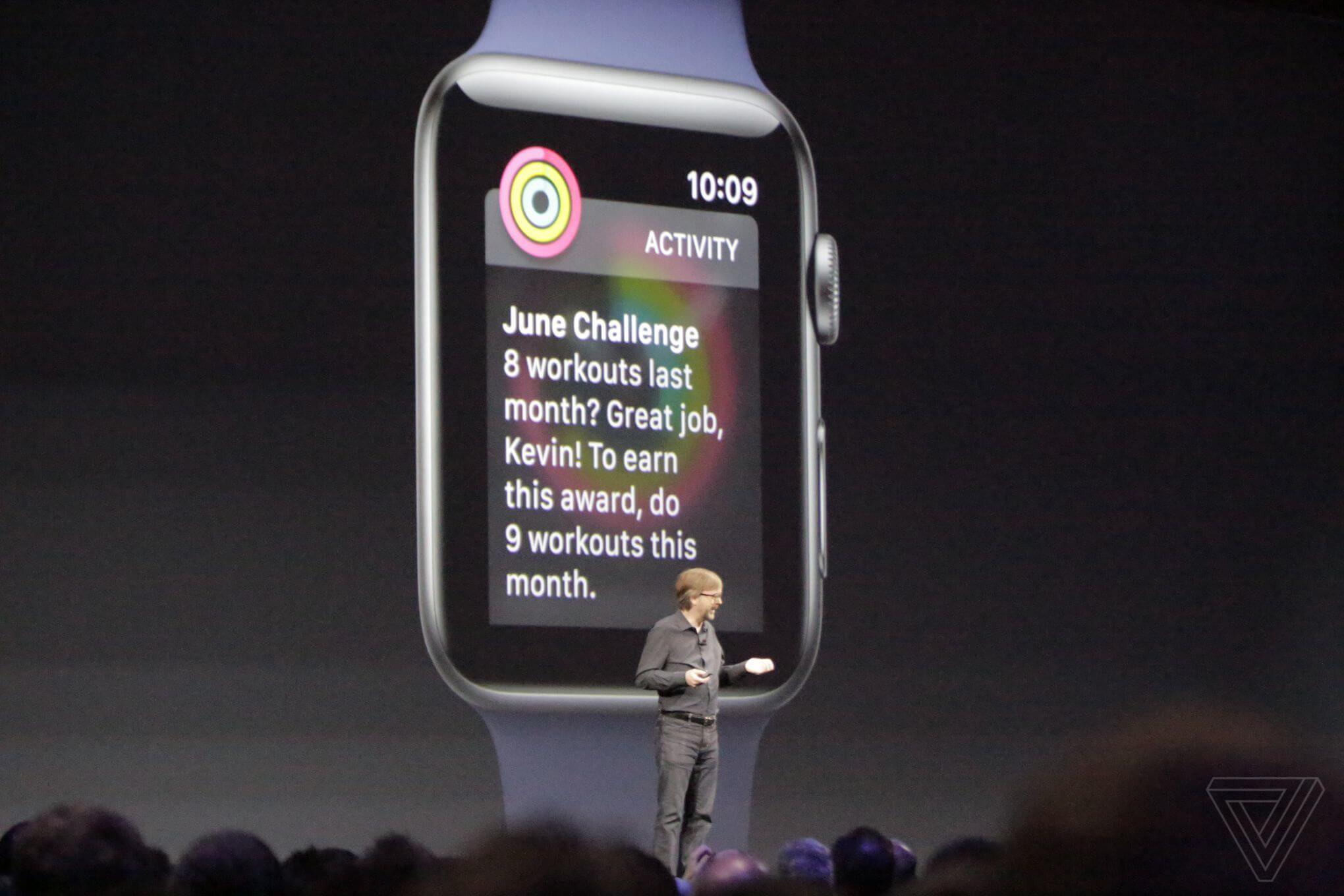 На WWDC 2017 представили WatchOS 4. На WWDC 2017 представили WatchOS 4. Фото.