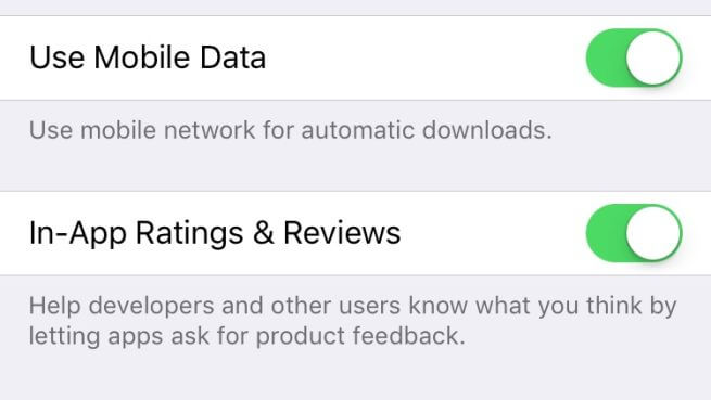 iOS 11 сможет блокировать запросы разработчиков на оценивание приложений. iOS 11 сможет блокировать запросы разработчиков на оценивание приложений. Фото.
