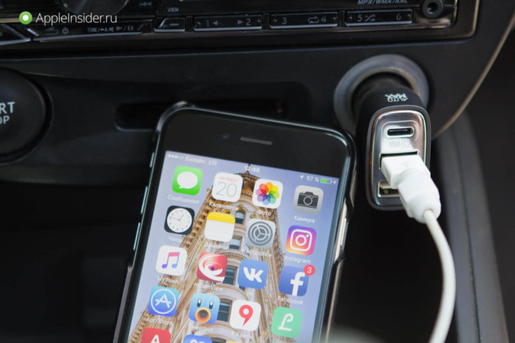 Как не дать автомобильной зарядке «убить» батарею iPhone. Фото.