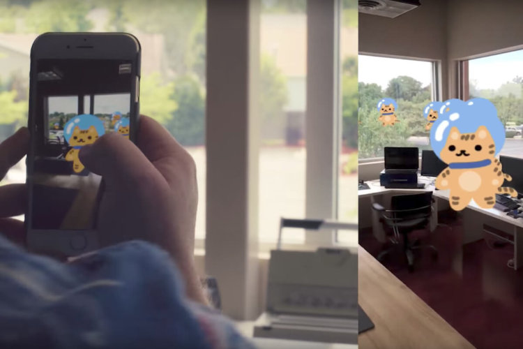 #Видео: невероятная работа ARKit и виртуальной реальности. Фото.