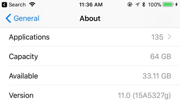 Apple начала отображать полный размер памяти в iOS 11. Apple начала отображать полный размер памяти в iOS 11. Фото.