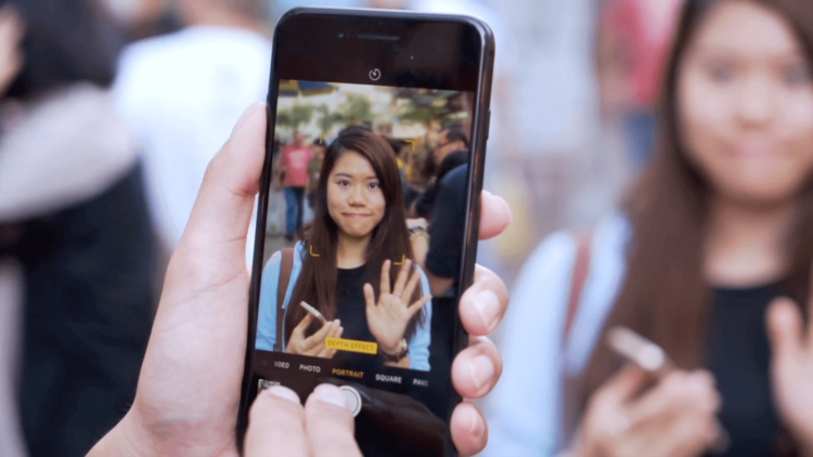 iOS 11 позволит убрать эффект размытия на портретных снимках. Фото.