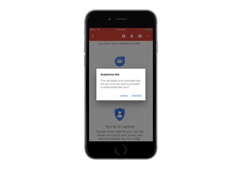 Приложение Gmail для iOS защитит вас от фишинговых писем. Приложение Gmail для iOS защитит вас от фишинговых писем. Фото.