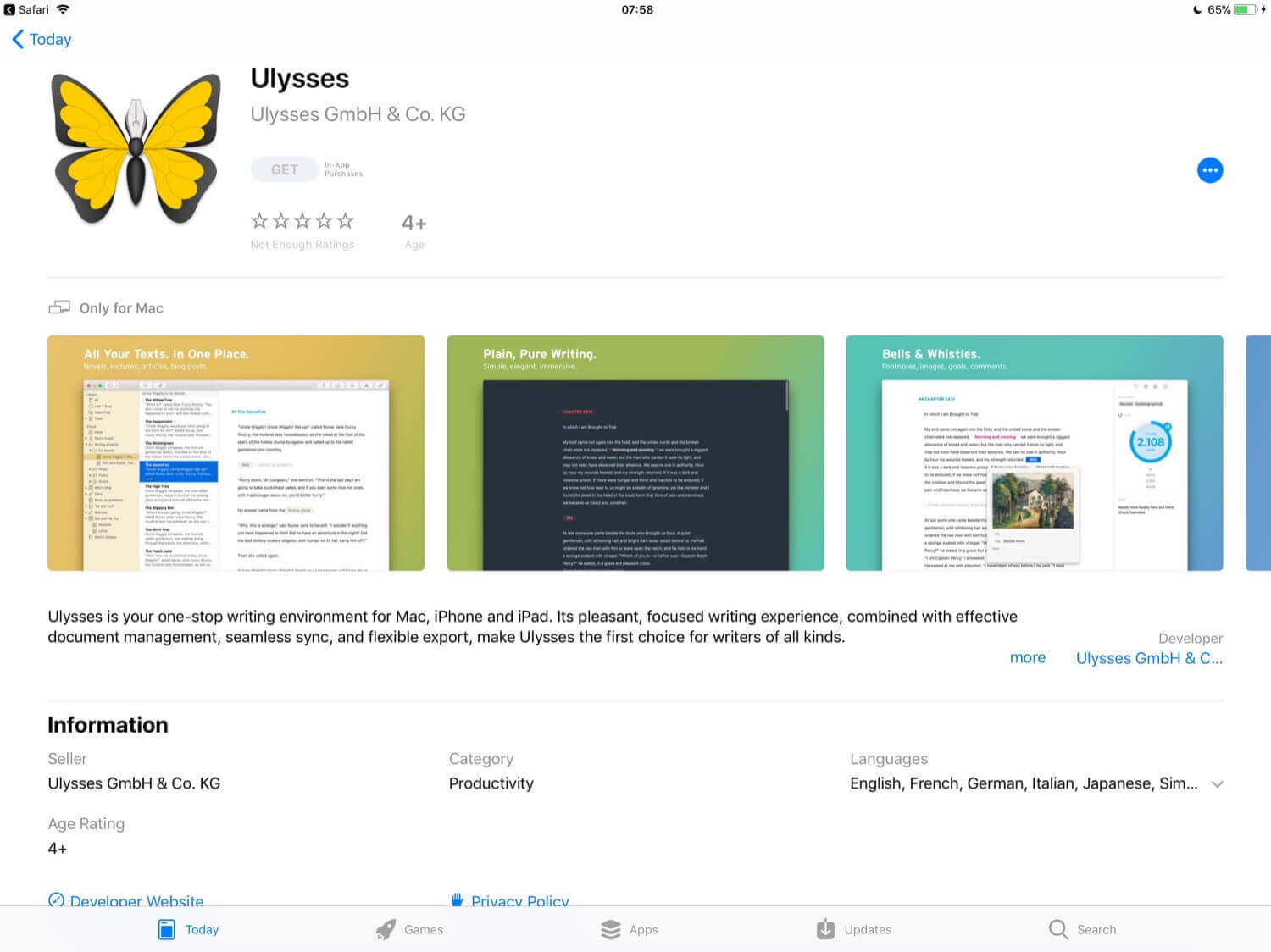 App Store в iOS 11 может показывать приложения для Mac. App Store в iOS 11 может показывать приложения для Mac. Фото.
