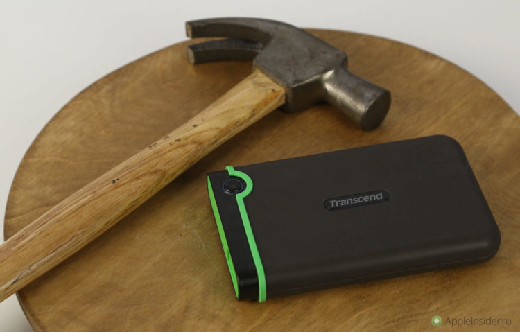 Transcend StoreJet 25MC — терабайт под защитой. Фото.