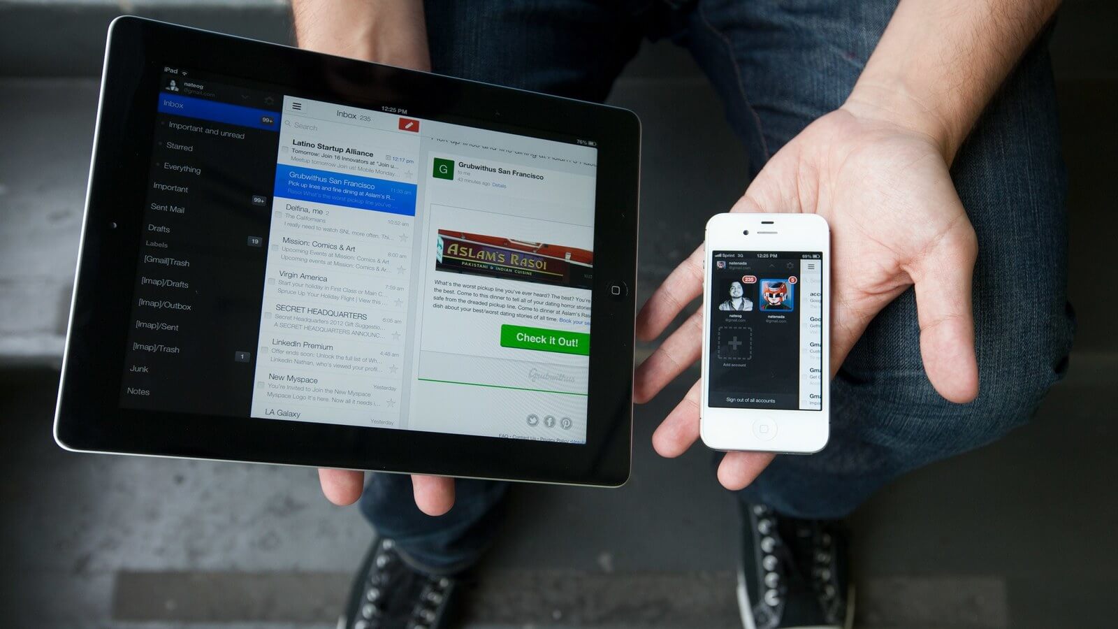 Gmail для iOS заработает с учетными записями сторонних сервисов. Gmail для iOS заработает с учетными записями сторонних сервисов. Фото.