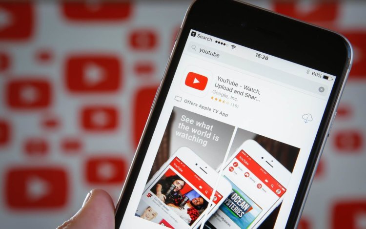 Приложение YouTube для iOS крадет заряд аккумулятора. Фото.
