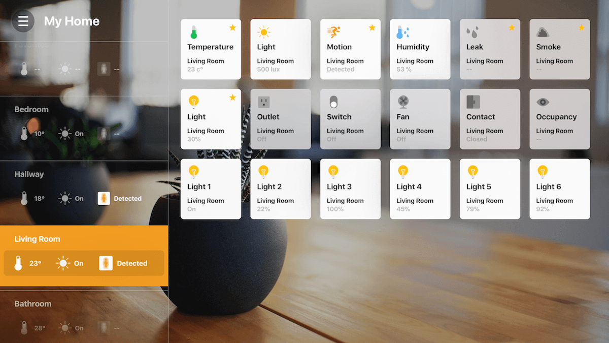 HomeCenter — приложение, которое расширяет возможности HomeKit. HomeCenter — приложение, которое расширяет возможности HomeKit. Фото.