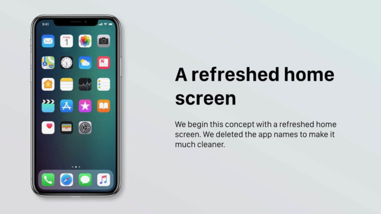 От такой iOS 12 мы бы не отказались. Рабочий стол и экран блокировки. От такой iOS 12 мы бы не отказались. Рабочий стол и экран блокировки. Фото.