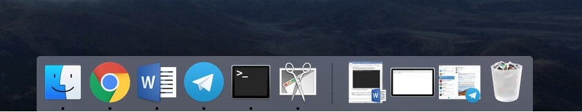 Как отобразить только запущенные приложения в Dock? Как отобразить только запущенные приложения в Dock? Фото.